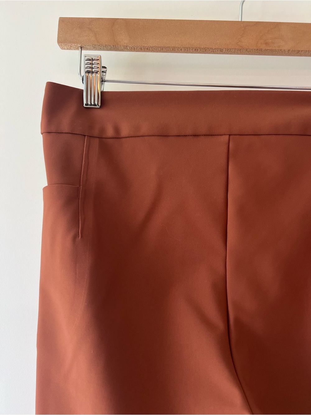 Athleta Stellar Office Travel Pants Sz 6 Rust Brown Athleisure Skinny Trouser - Picture 4 of 10